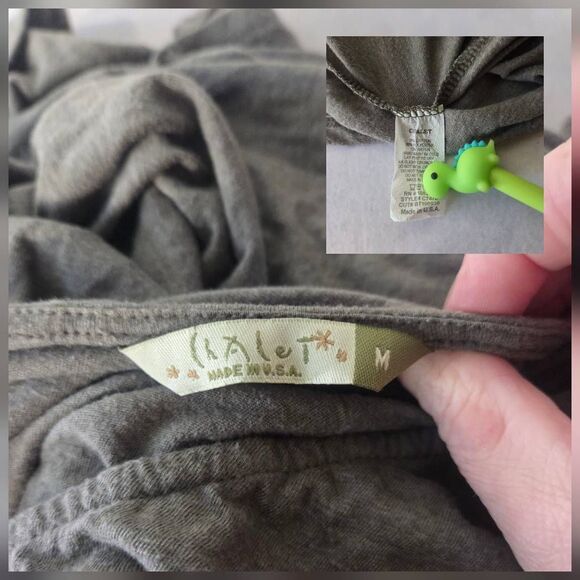 Chalet Cotton Blend Asymmetrical Handkerchief Hem Goblincore Dress Sz. M - Picture 7 of 7